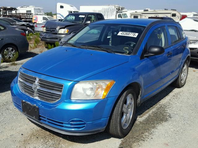 1B3HB48B18D507277 - 2008 DODGE CALIBER SX BLUE photo 2