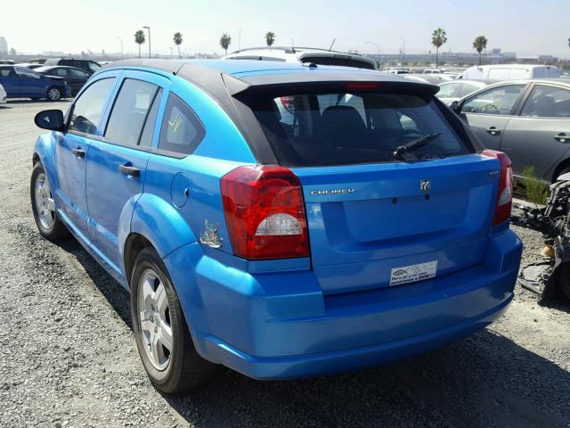 1B3HB48B18D507277 - 2008 DODGE CALIBER SX BLUE photo 3