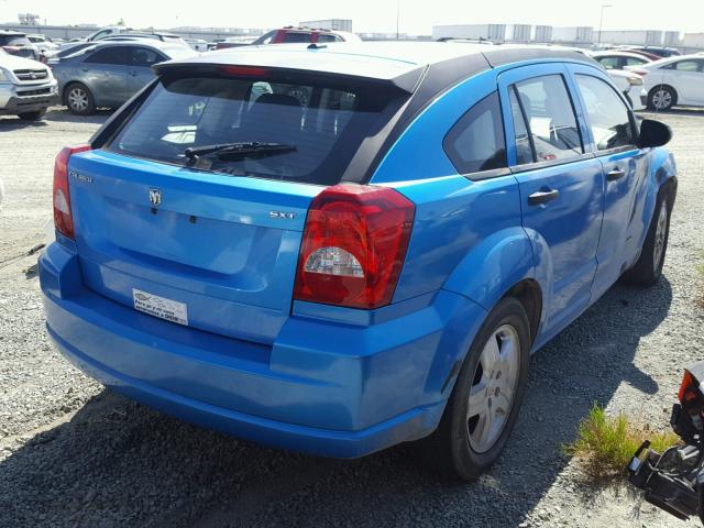 1B3HB48B18D507277 - 2008 DODGE CALIBER SX BLUE photo 4