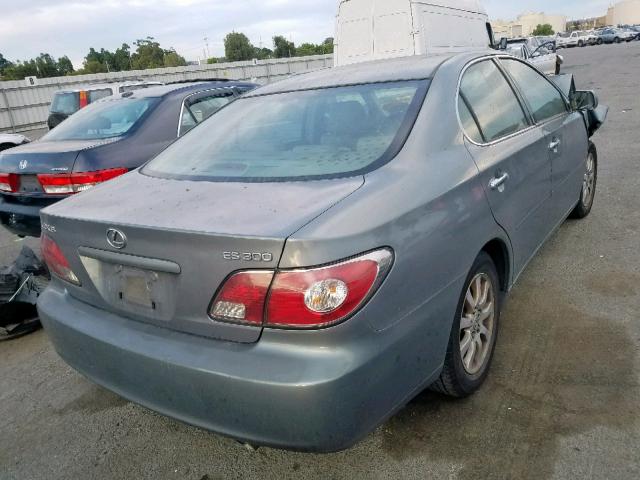 JTHBF30G530106940 - 2003 LEXUS ES 300 GRAY photo 4