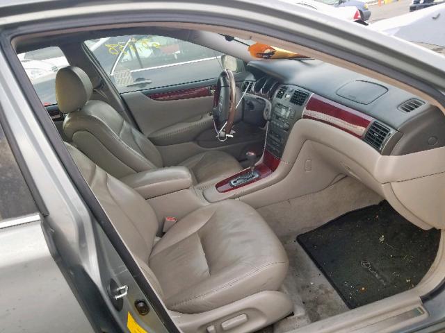 JTHBF30G530106940 - 2003 LEXUS ES 300 GRAY photo 5