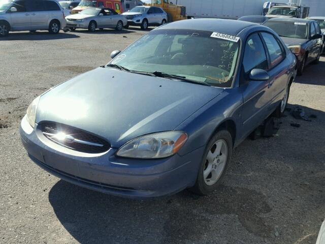 1FAFP55S5YG276230 - 2000 FORD TAURUS SES BLUE photo 2