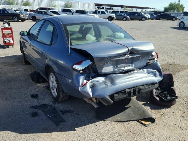 1FAFP55S5YG276230 - 2000 FORD TAURUS SES BLUE photo 3