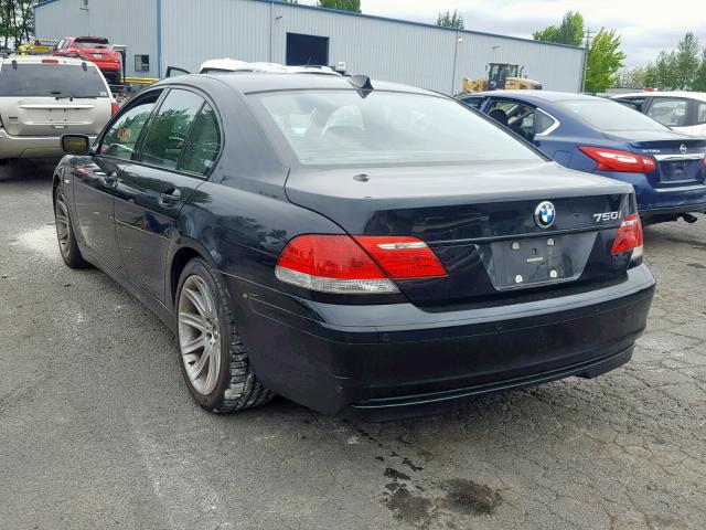 WBAHL83516DT00340 - 2006 BMW 750 I BLACK photo 3