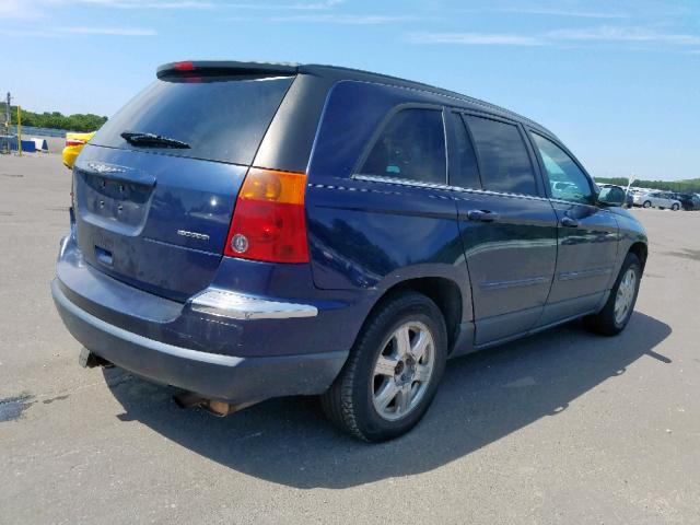 2C8GF68444R636454 - 2004 CHRYSLER PACIFICA BLUE photo 4