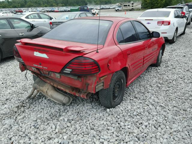 1G2NF52E81M653944 - 2001 PONTIAC GRAND AM S RED photo 4