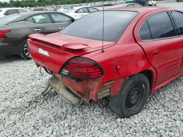 1G2NF52E81M653944 - 2001 PONTIAC GRAND AM S RED photo 9