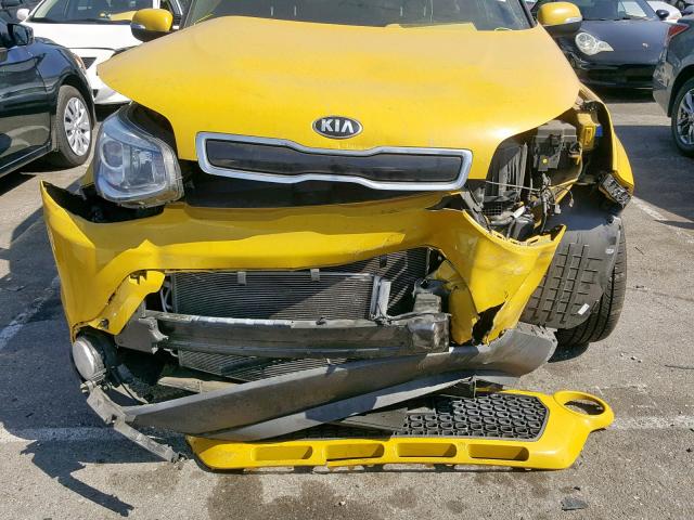 KNDJX3A58F7166326 - 2015 KIA SOUL ! YELLOW photo 9