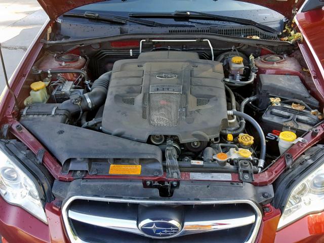 4S3BL856694211009 - 2009 SUBARU LEGACY 3.0 MAROON photo 7