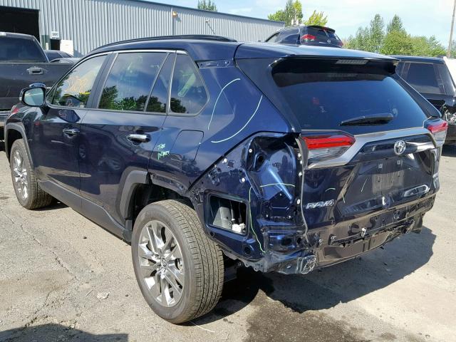 JTMN1RFV8KD501157 - 2019 TOYOTA RAV4 LIMIT BLUE photo 3