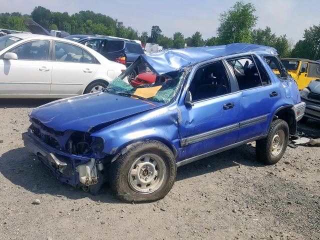 JHLRD1744YC025801 - 2000 HONDA CR-V LX BLUE photo 2