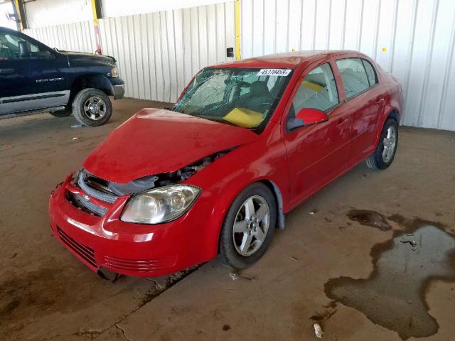 1G1AF5F50A7216337 - 2010 CHEVROLET COBALT 2LT RED photo 2