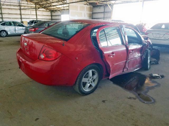 1G1AF5F50A7216337 - 2010 CHEVROLET COBALT 2LT RED photo 4