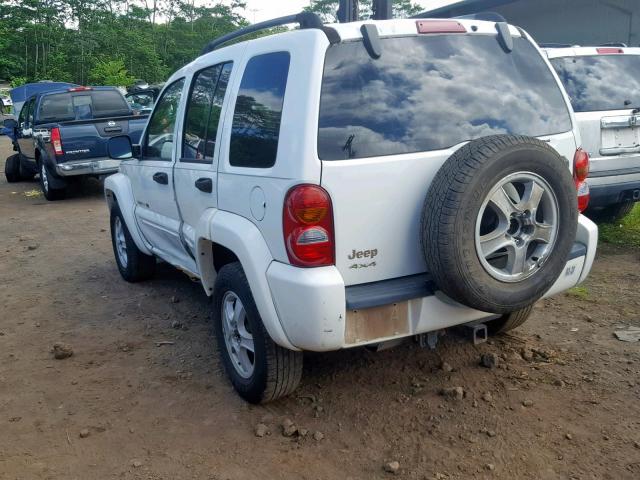 1J8GL58K83W566846 - 2003 JEEP LIBERTY LI WHITE photo 3