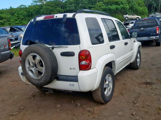 1J8GL58K83W566846 - 2003 JEEP LIBERTY LI WHITE photo 4