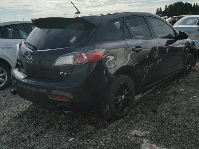 JM1BL1H51A1130306 - 2010 MAZDA 3 S BLACK photo 4