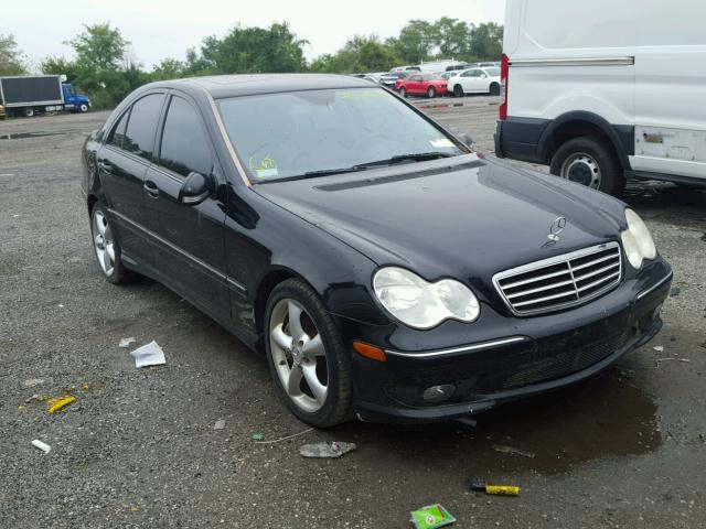 WDBRF52H57A920375 - 2007 MERCEDES-BENZ C 230 BLACK photo 1