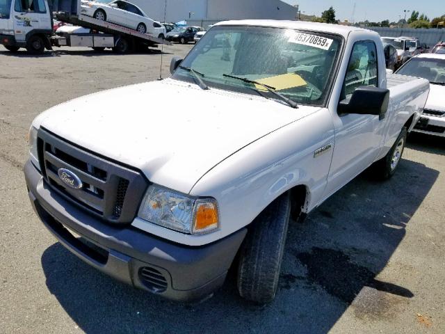 1FTYR10D19PA42781 - 2009 FORD RANGER WHITE photo 2