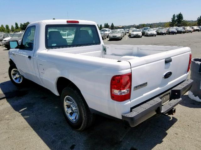 1FTYR10D19PA42781 - 2009 FORD RANGER WHITE photo 3