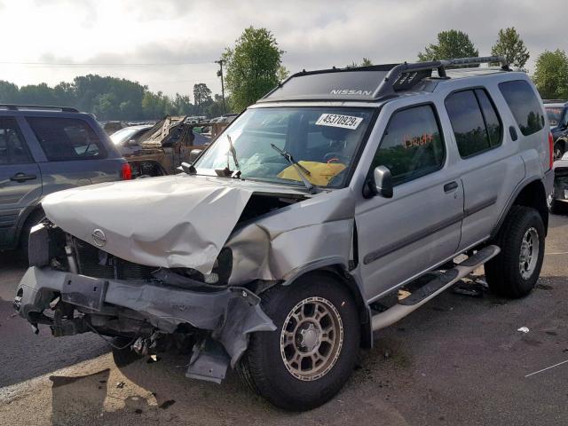 5N1ED28T24C630395 - 2004 NISSAN XTERRA XE SILVER photo 2