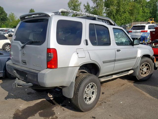 5N1ED28T24C630395 - 2004 NISSAN XTERRA XE SILVER photo 4