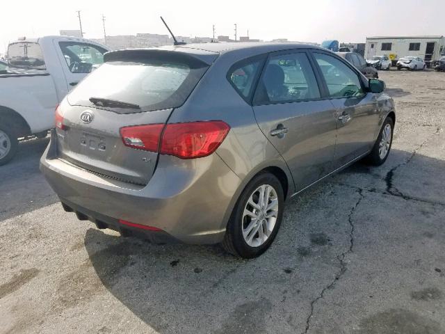 KNAFU5A20B5400476 - 2011 KIA FORTE EX CHARCOAL photo 4