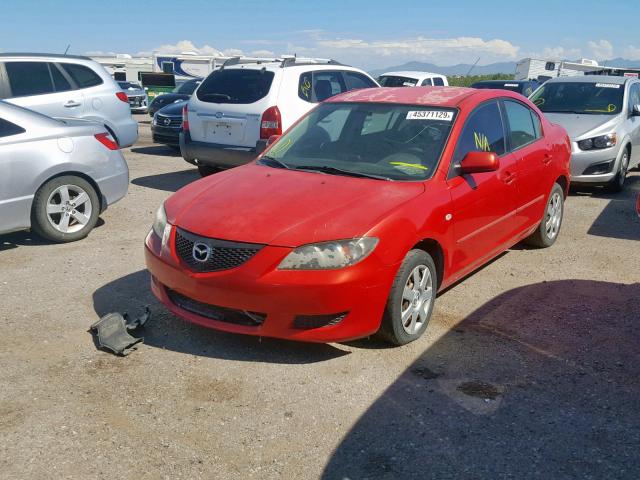 JM1BK12FX61508635 - 2006 MAZDA 3 I RED photo 2