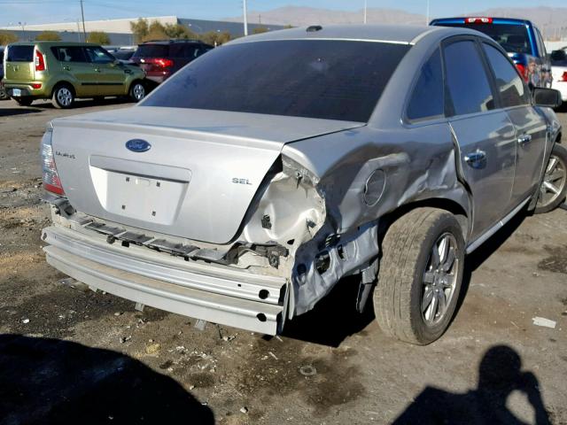 1FAHP24W58G178391 - 2008 FORD TAURUS SEL SILVER photo 4