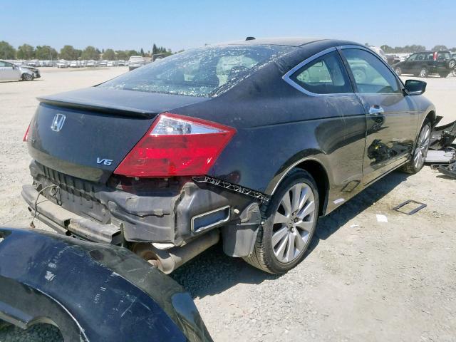 1HGCS22899A004904 - 2009 HONDA ACCORD EXL BLACK photo 4