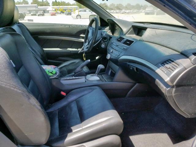 1HGCS22899A004904 - 2009 HONDA ACCORD EXL BLACK photo 5