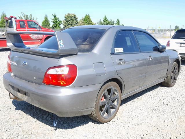 JF1GD79626G515381 - 2006 SUBARU IMPREZA WR GRAY photo 4