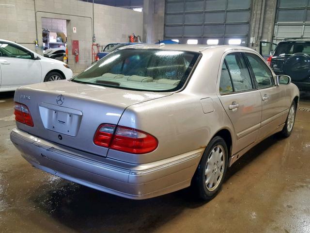 WDBJF65JX1B293062 - 2001 MERCEDES-BENZ E 320 TAN photo 4