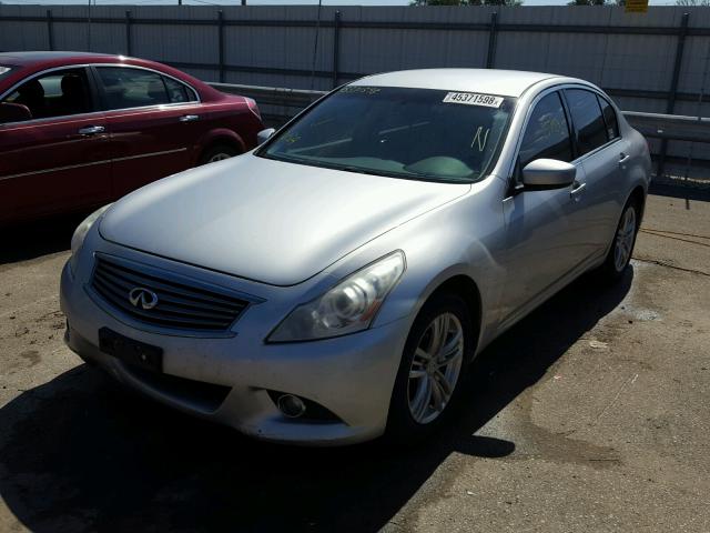 JN1CV6AR3BM401197 - 2011 INFINITI G37 SILVER photo 2