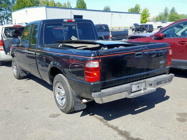 1FTYR14V31PB53842 - 2001 FORD RANGER SUP BLACK photo 3