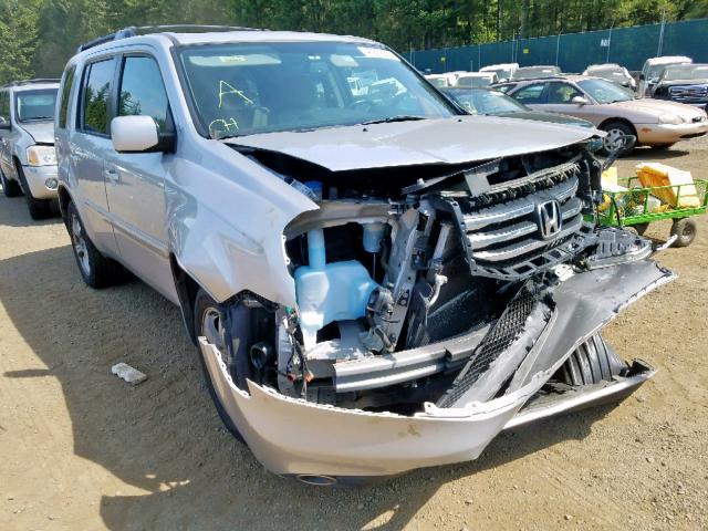 5FNYF3H70FB029061 - 2015 HONDA PILOT EXLN SILVER photo 1