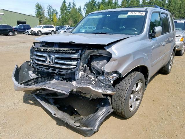 5FNYF3H70FB029061 - 2015 HONDA PILOT EXLN SILVER photo 2