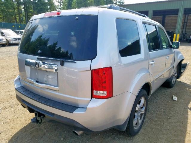 5FNYF3H70FB029061 - 2015 HONDA PILOT EXLN SILVER photo 4