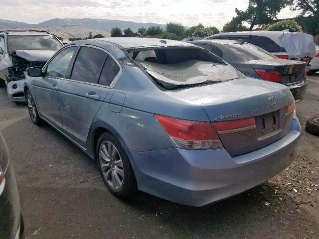 1HGCP2F80CA038006 - 2012 HONDA ACCORD EXL BLUE photo 3