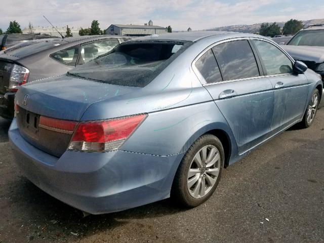 1HGCP2F80CA038006 - 2012 HONDA ACCORD EXL BLUE photo 4