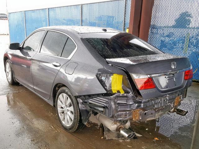 1HGCR3F82FA027349 - 2015 HONDA ACCORD EXL GRAY photo 3