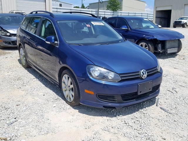 3VWML7AJ9EM605192 - 2014 VOLKSWAGEN JETTA TDI BLUE photo 1