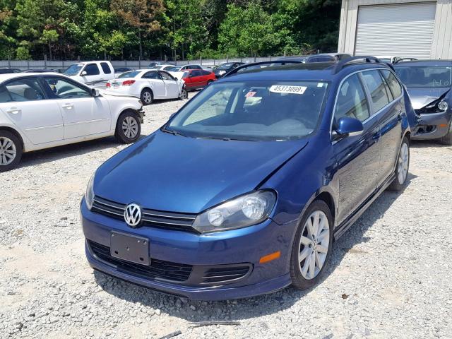 3VWML7AJ9EM605192 - 2014 VOLKSWAGEN JETTA TDI BLUE photo 2