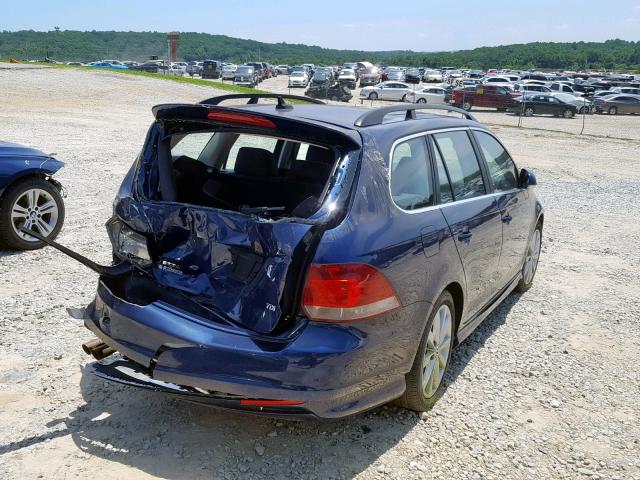 3VWML7AJ9EM605192 - 2014 VOLKSWAGEN JETTA TDI BLUE photo 4