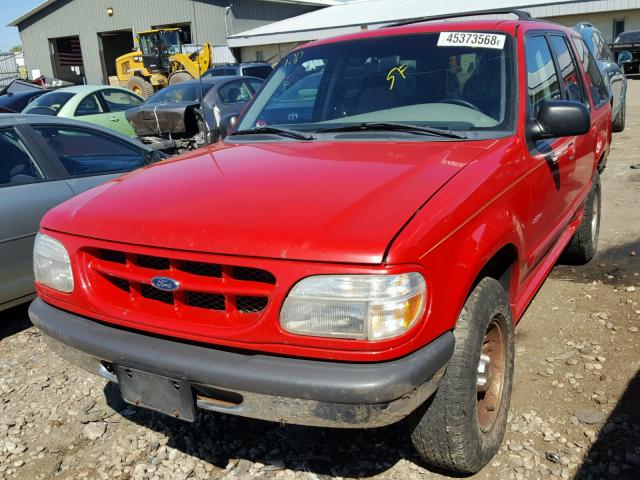 1FMZU34X4WZC35621 - 1998 FORD EXPLORER RED photo 2