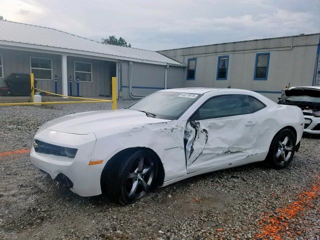 2G1FA1E39D9105155 - 2013 CHEVROLET CAMARO LS WHITE photo 2