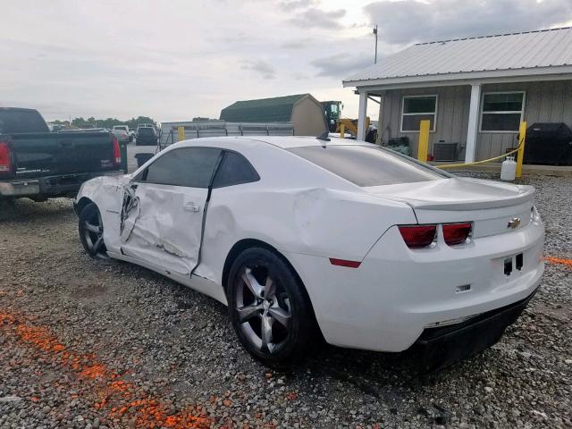 2G1FA1E39D9105155 - 2013 CHEVROLET CAMARO LS WHITE photo 3