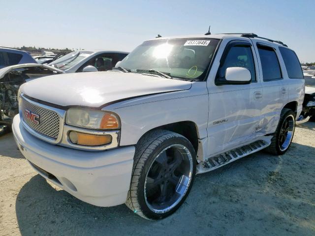 1GKEK63U53J297318 - 2003 GMC YUKON DENA WHITE photo 2