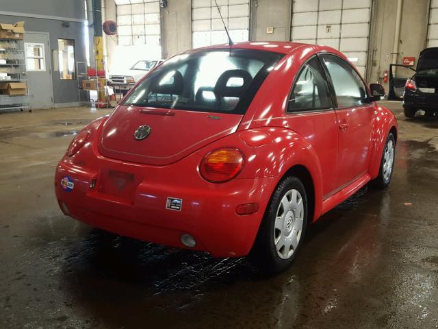 3VWCA21C2XM435928 - 1999 VOLKSWAGEN NEW BEETLE RED photo 4