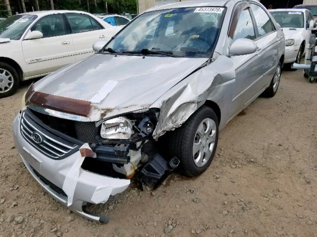 KNAFE121085562760 - 2008 KIA SPECTRA EX SILVER photo 2