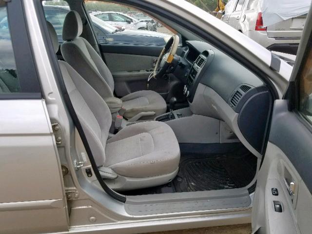 KNAFE121085562760 - 2008 KIA SPECTRA EX SILVER photo 5